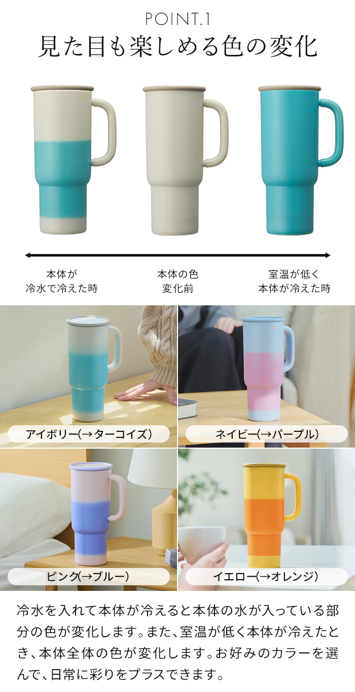 DOSHISHA（ドウシシャ） Korobaan サーモカラー加湿器 KWA-055B 超音波