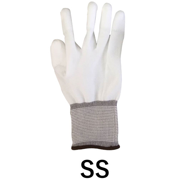 ウレタン手袋　指先コート　作業手袋　工場ライン　まとめ買い　ポリウレタン手袋　精密作業　PUコーティング　300双　大量