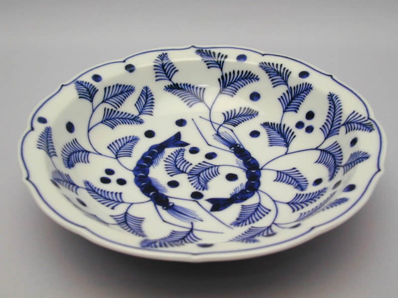 染付海老の絵深皿 2枚組 : 心斎橋花房ヤフー店 - 通販 - Yahoo