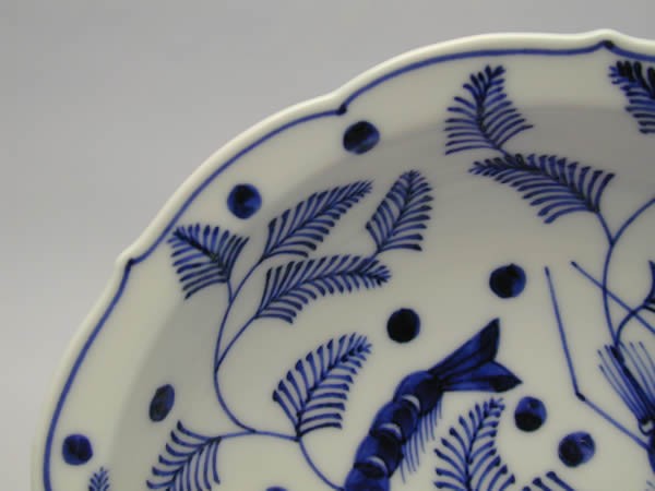 染付海老の絵深皿 2枚組 : 心斎橋花房ヤフー店 - 通販 - Yahoo