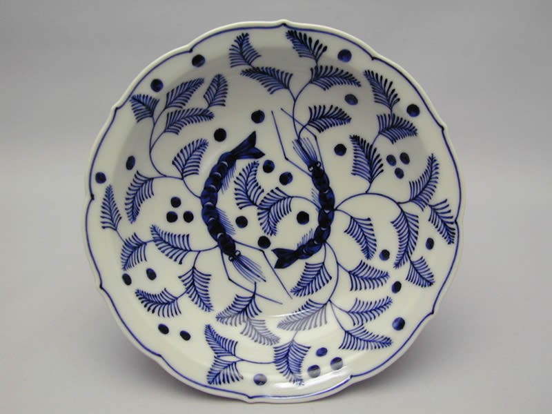 染付海老の絵深皿 2枚組 : 心斎橋花房ヤフー店 - 通販 - Yahoo