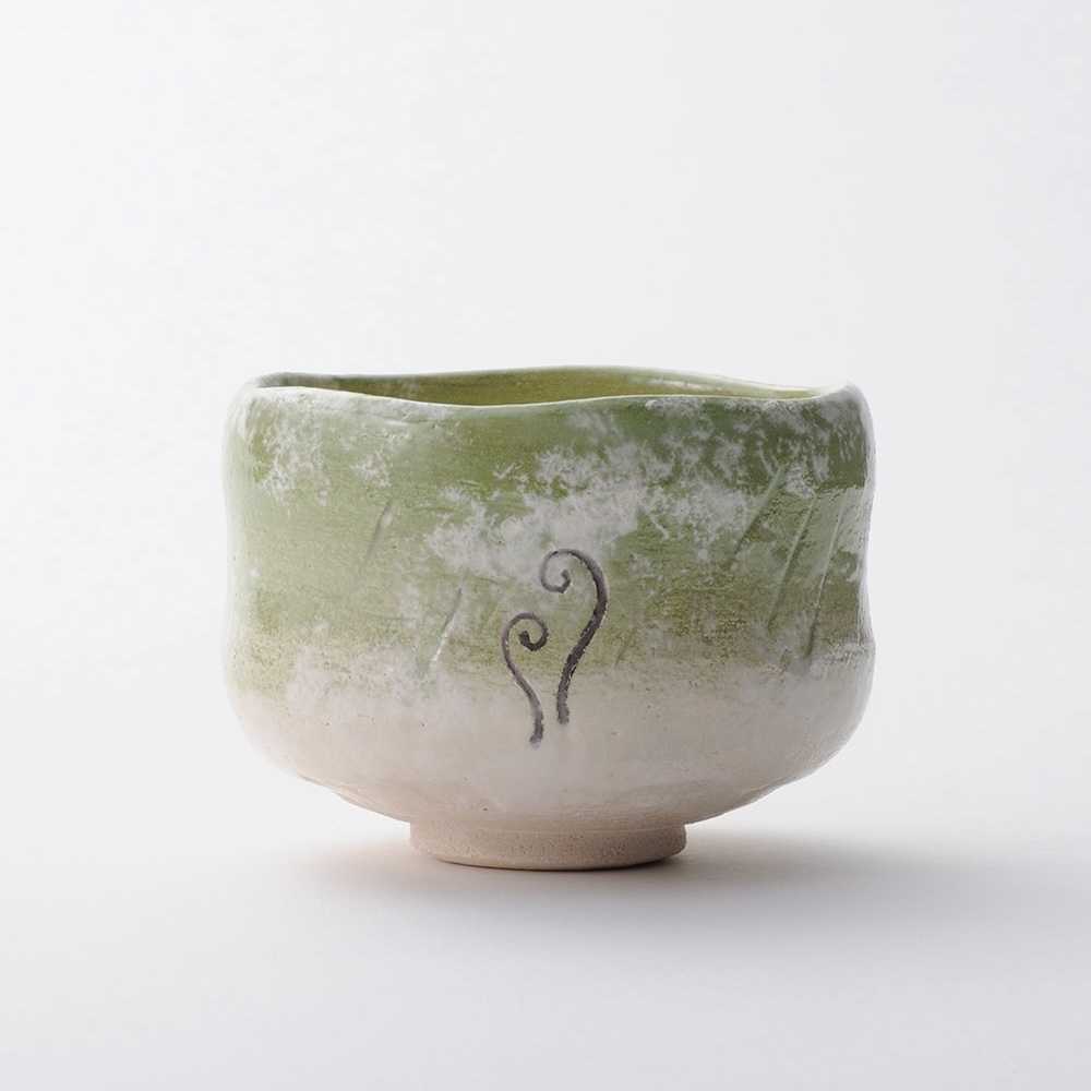 吉村楽入 2024年新春作品 サワラビ 季節茶碗