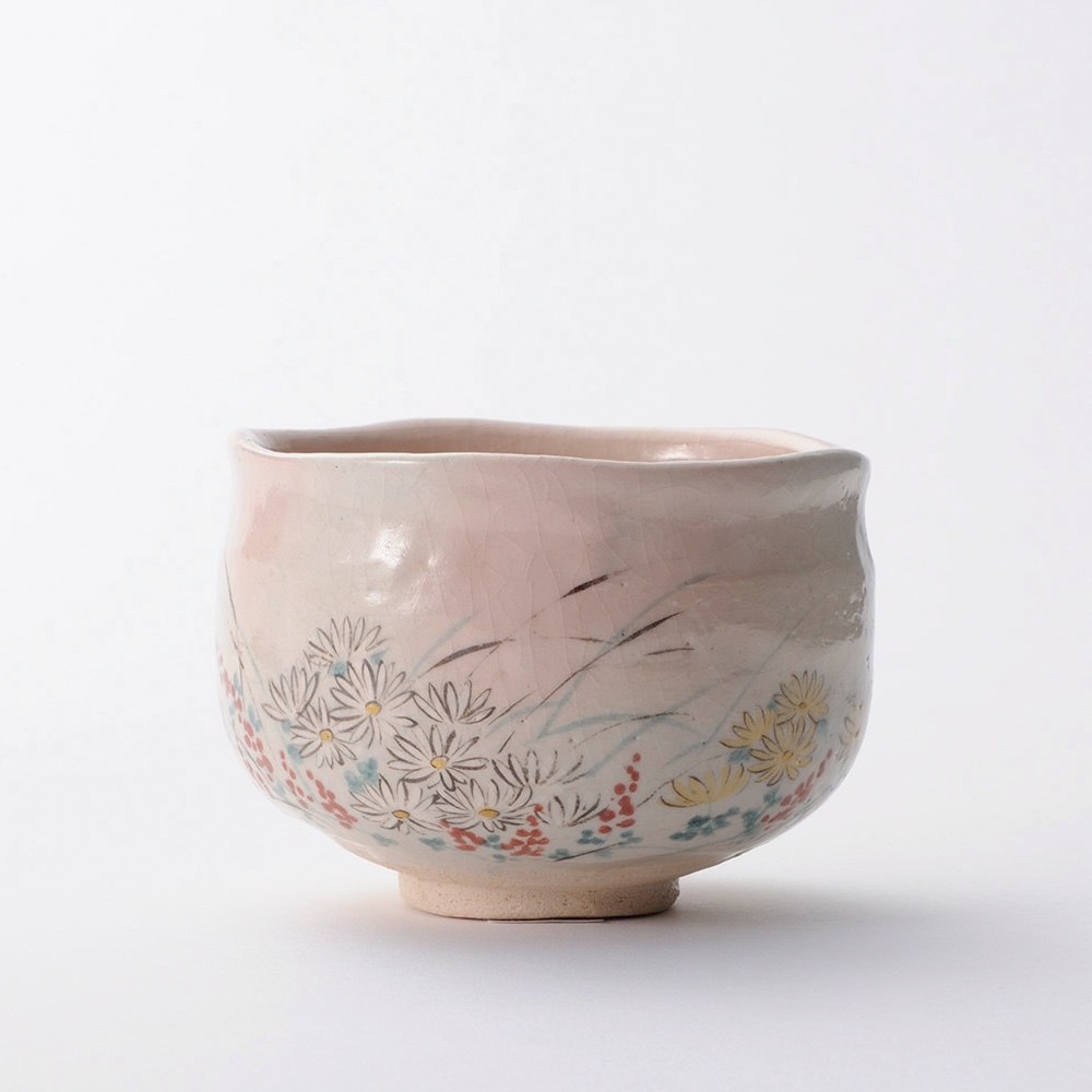 吉村楽入 2024年新春作品 秋草爛漫 季節茶碗