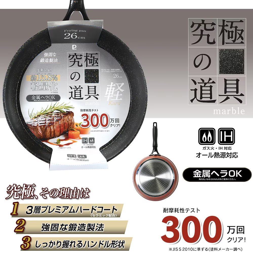 究極の道具 IH対応300万回フライパン6点セット : はぴねすくらぶYahoo