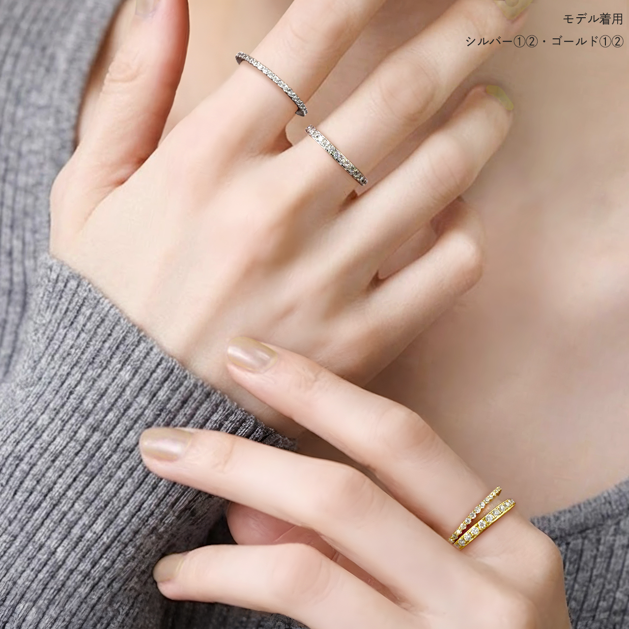 Red string フルエタニティ 指輪 リング レディース シルバー925