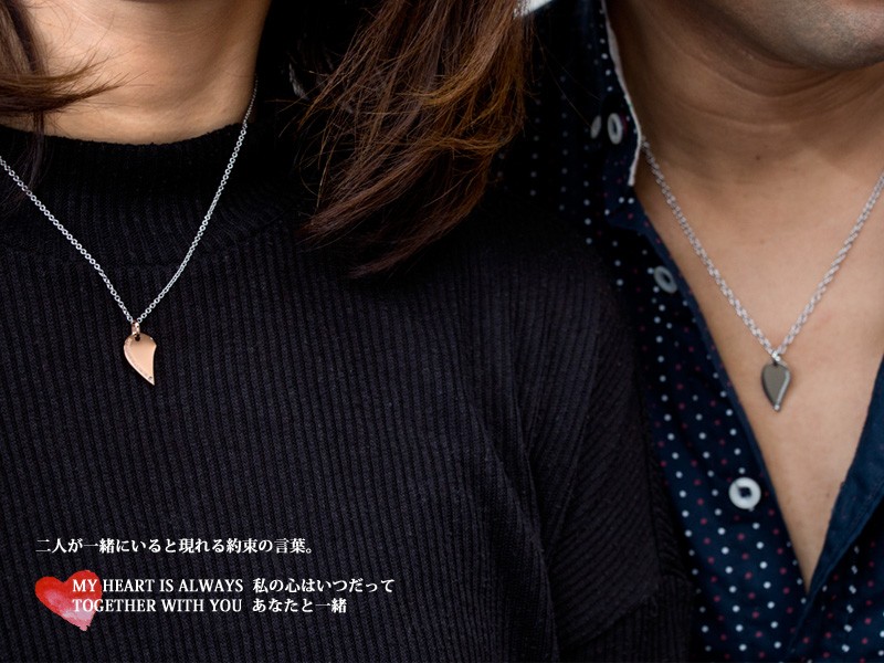 close to me ペアネックレス サージカルステンレス 316L ハート close to me ペアネックレス サージカルステンレス 316L ハート