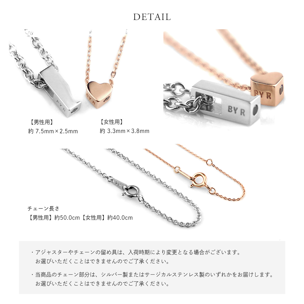 Red string ペアネックレス レッドダイヤモンド シルバー製 男女ペア2