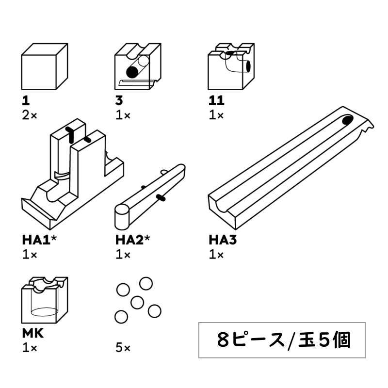 キュボロ キック 補充セット 正規輸入品 木のおもちゃ 積木 積み木 つみき cuboro ビー玉転がし ピタゴラスイッチ 知育 出産祝 誕生日  プレゼント : cuboro-k : いーいんてりあ - 通販 - Yahoo!ショッピング