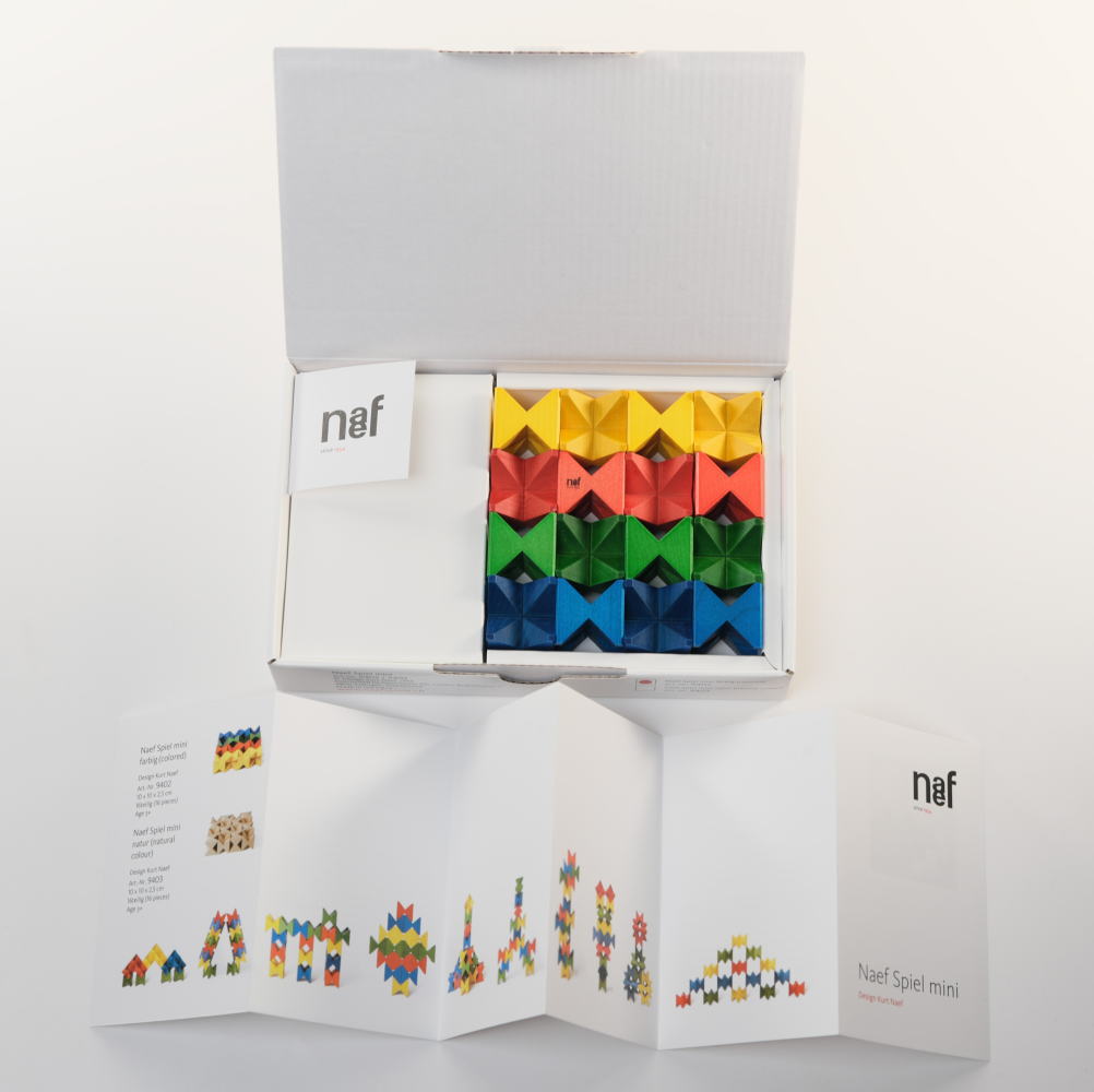 ネフ社の積木 ミニネフスピール・多色 Naef naefspiel 【正規輸入品