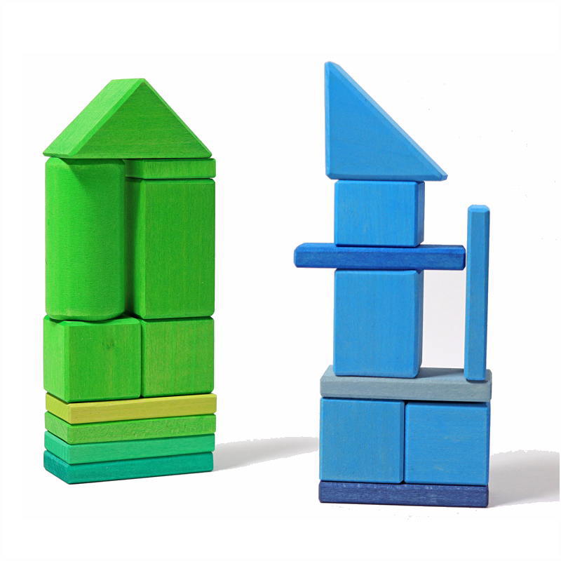 グリムス色と形つみき (5種) 木のおもちゃ 積木 積み木 つみき