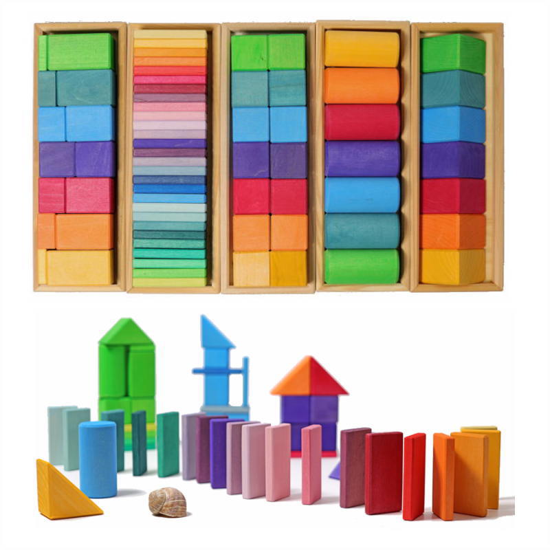 グリムス色と形つみき (5種) 木のおもちゃ 積木 積み木 つみき