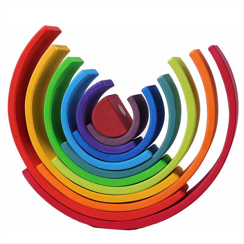 アーチレインボー 大 木のおもちゃ 積木 積み木 つみき 知育 玩具 出産