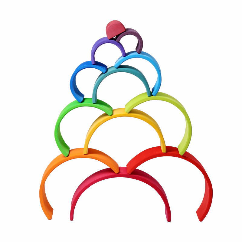 アーチレインボー 大 木のおもちゃ 積木 積み木 つみき 知育 玩具 出産