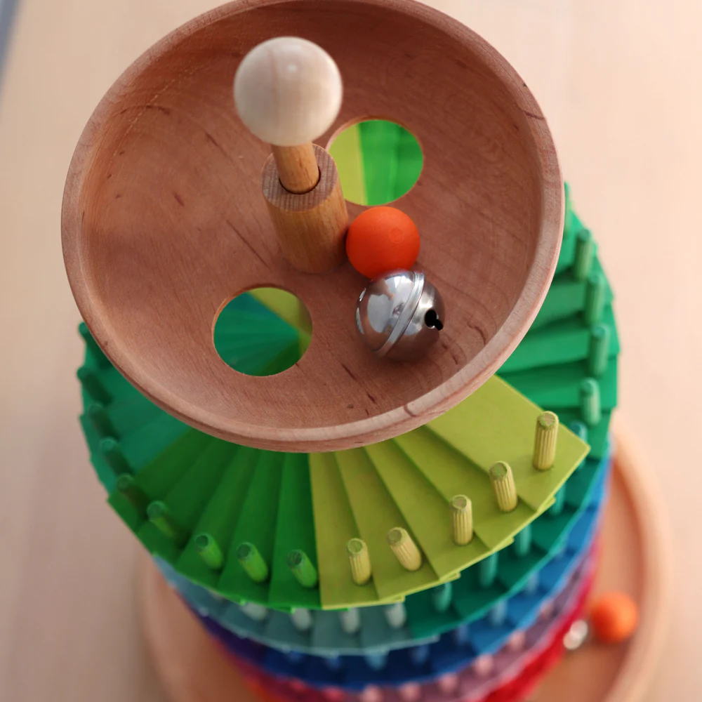 にじいろクーゲルバーン GM43900 グリムス 玉の塔 組み立て 木製