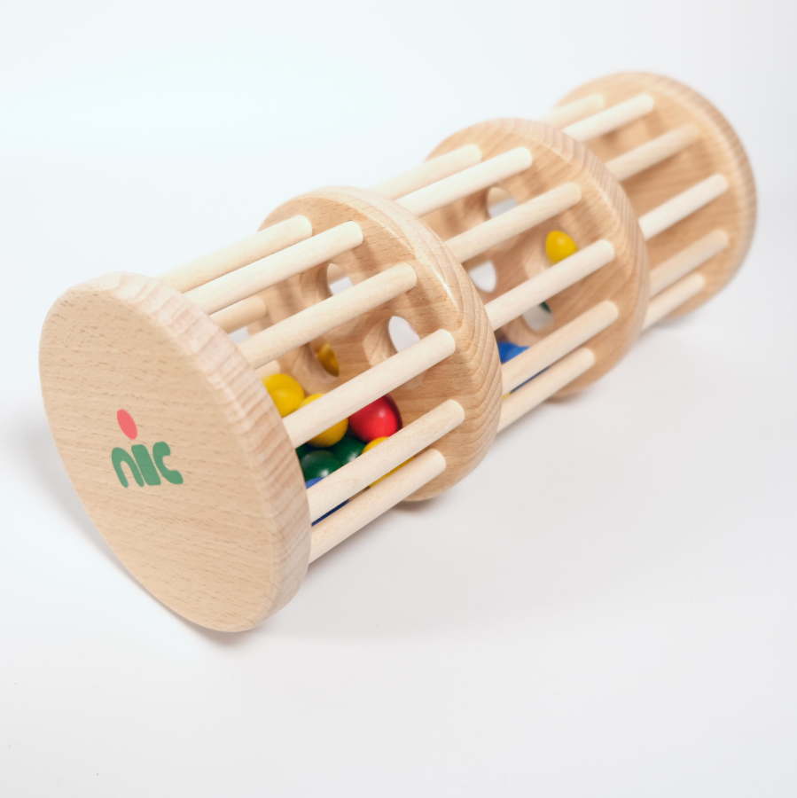 ドラム玉落とし 木のおもちゃ NIC ニック カラフル木玉 木製 玩具