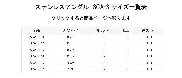 ステンレス アングル 1mm 1.0x10x10x3000mm ヘアライン （工事用 バリ