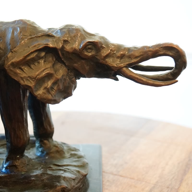 THEODORE ALEXANDER USA 2頭の象 ブロンズ像 送料無料 : 輸入家具