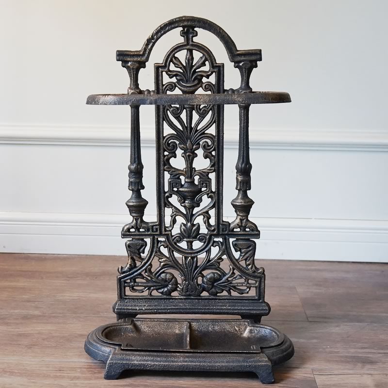 傘立て アンティーク ゴールド 鋳物製 組立式 アイアン 屋外