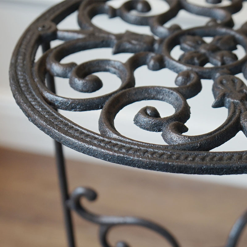 最終価格‼️送料込み！アイアン　鋳物　フラワースタンド　レトロ　アンティーク 0024495-5.jpg