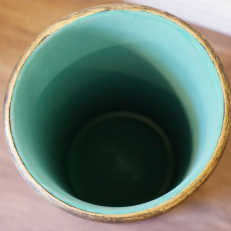 green（グリーン） 傘立て 陶器 イタリア ゴールド 手彩色 傘立て