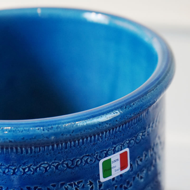 傘立て アンブレラスタンド 陶器 イタリア製傘立て 青 ブルー 傘立て アンブレラスタンド 陶器 イタリア製傘立て 青 ブルー