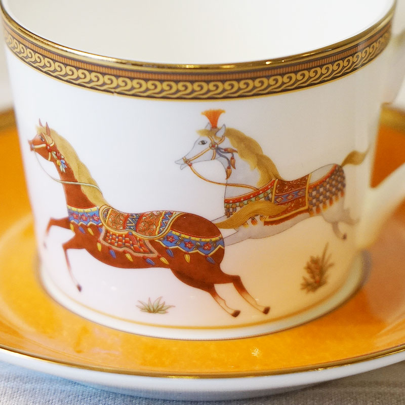 ロイヤルアーデン カップ＆ソーサー オレンジ ホース 馬 ボーン