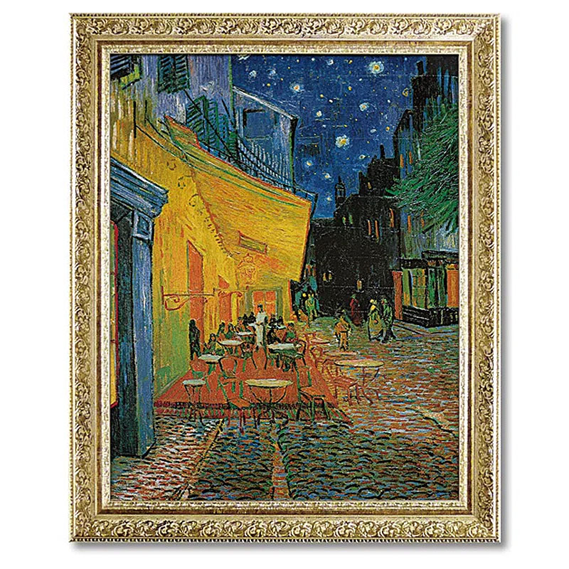 絵画 インテリア ゴッホ 名画「 夜のカフェテラス 」 Gogh オランダ