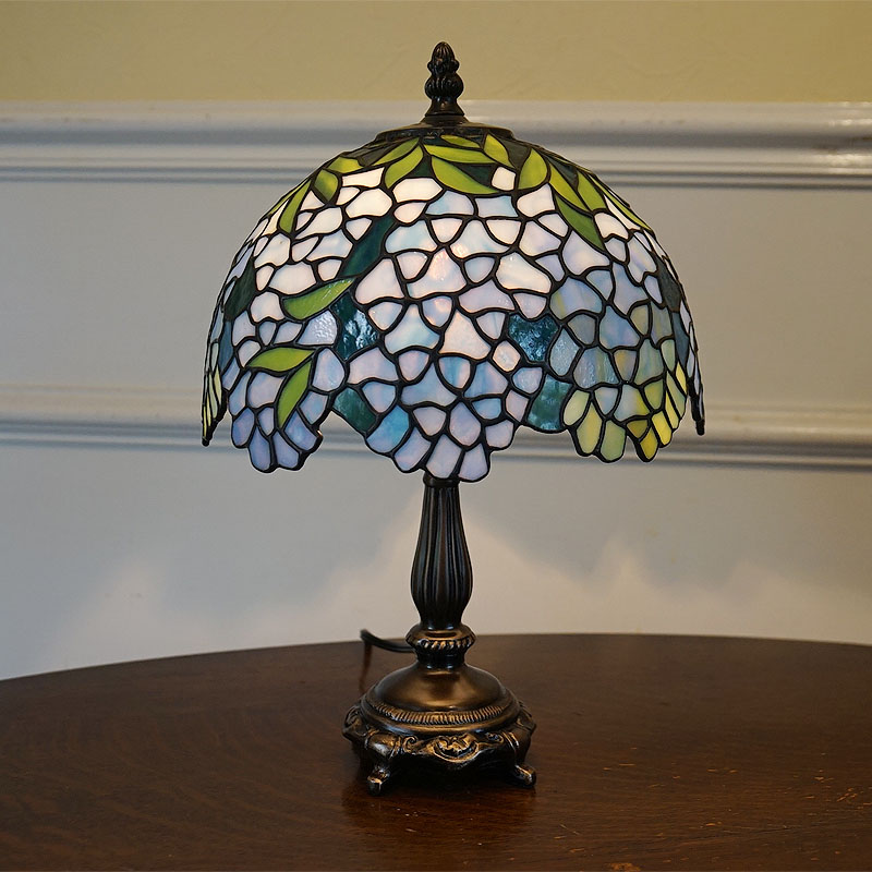 ステンドグラス ランプ 藤 フジの花 Wisteria 限定品 シリアルナンバー