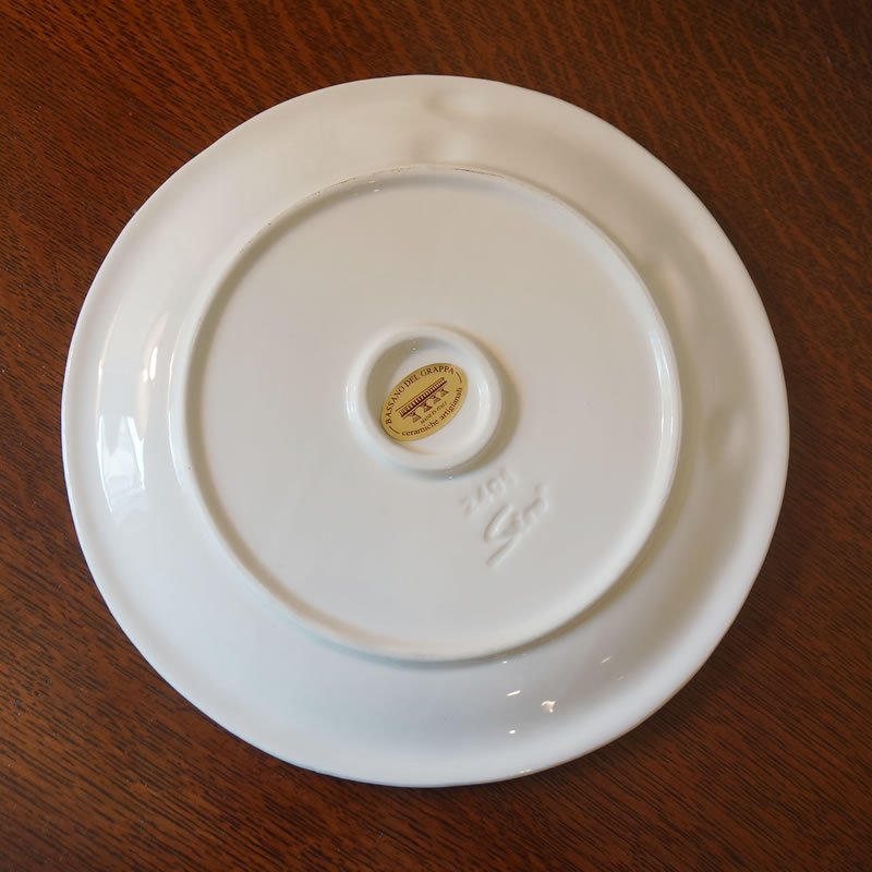 オリーブ柄 プレート 26cm 皿 イタリア製 陶器製 : 輸入家具・雑貨の