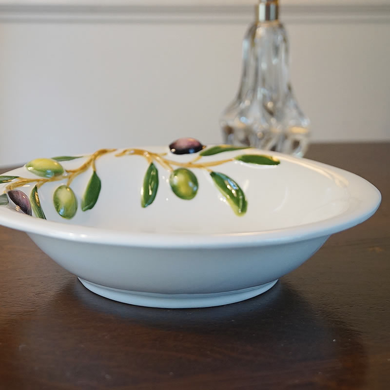 オリーブ柄 ボウル 24 皿 イタリア製 陶器製 : 輸入家具・雑貨の専門店