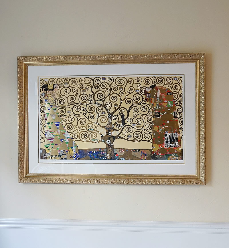 ビンテージ グスタフ クリムト画 「生命の樹 Tree Of Life」版画 200枚