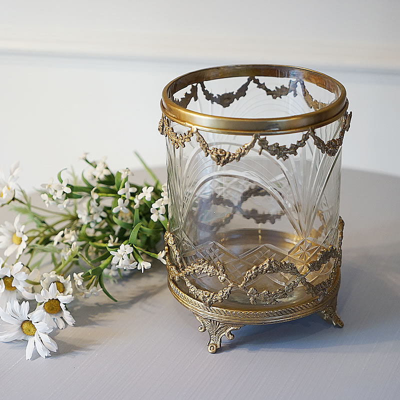 花瓶 ガラス サロンハリケーン S 送料無料 置物 オブジェ アンティーク