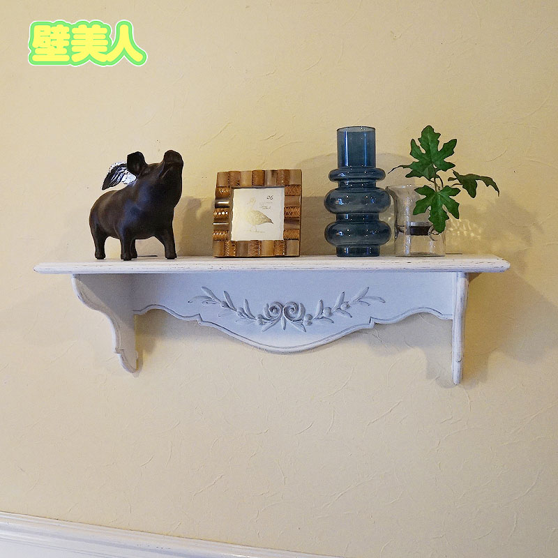 送料込み壁掛けオブジェヴィンテージアンティークウォールシェルフ