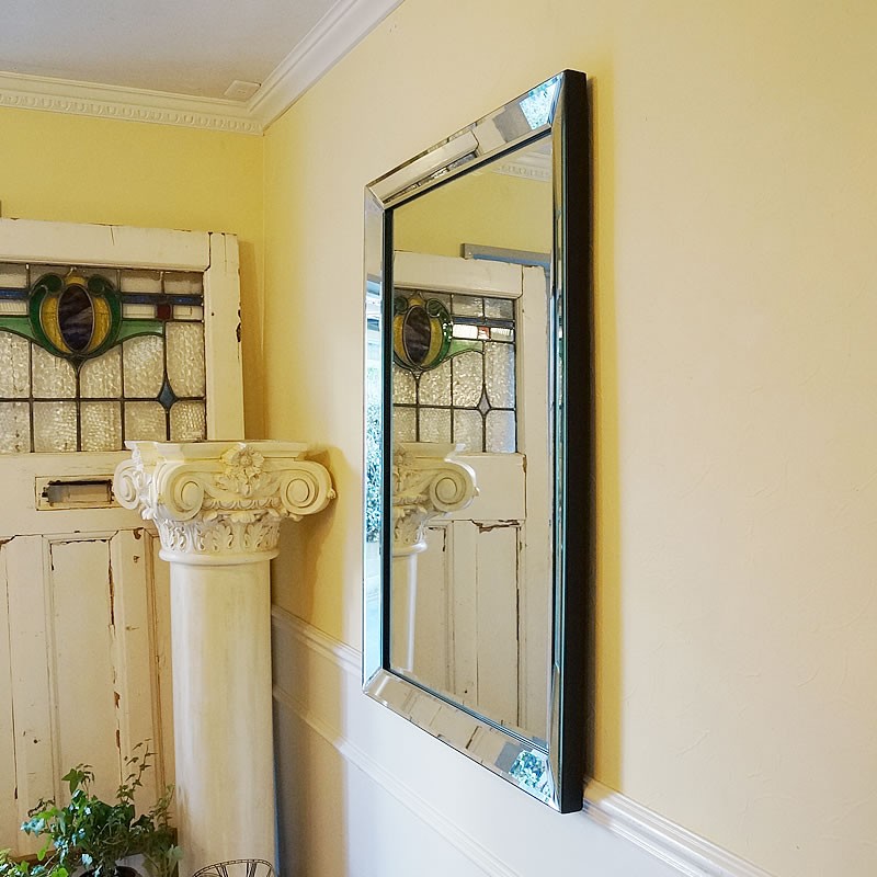 ミラー 壁掛けミラーおしゃれ シンプルモダン 面取り Lサイズ おしゃれ