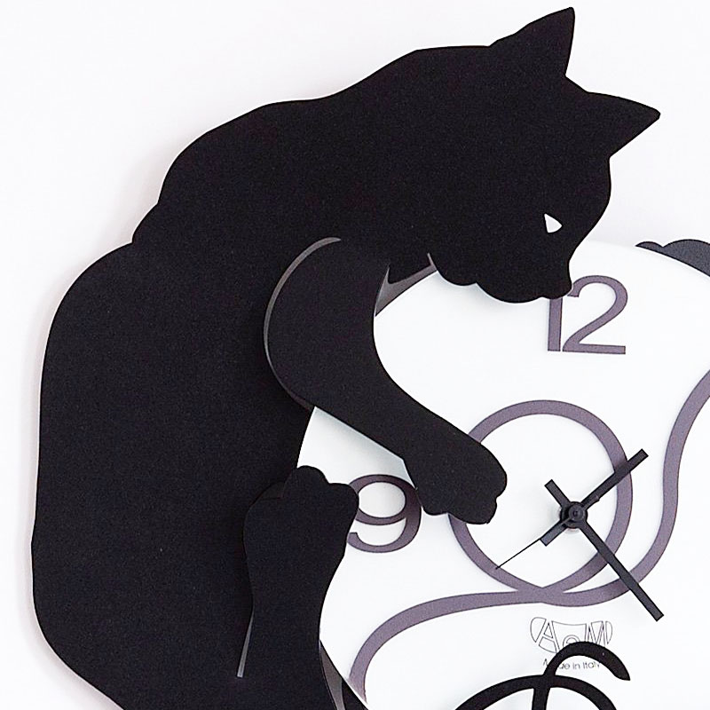 新品未使用 アルティエメスティエリ 壁掛け時計 Cat Ball Of Wool arti Arti ＆ Mestieri アルティ・エ・メスティエリ 掛け時計
