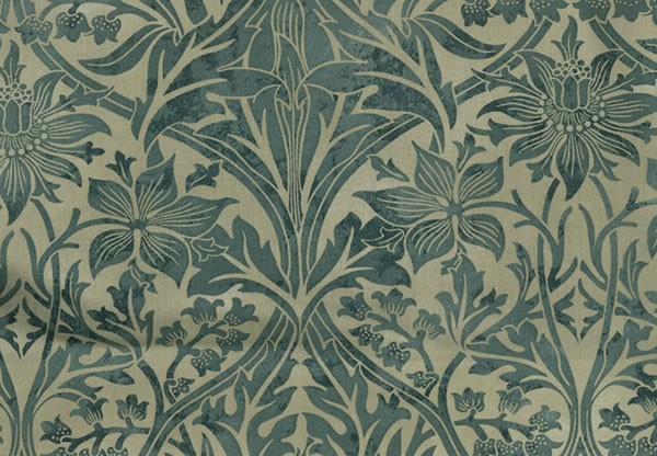 ウィリアムモリス 生地プリント 布 イギリス製 カーテン生地 ブルー
