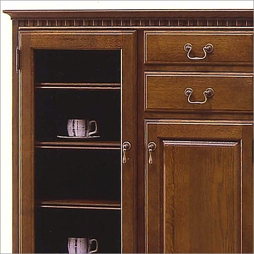 北海道家具 えぞ民芸 サイドボード125 アンティーク風 クラシック