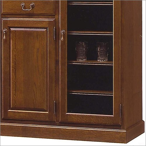 北海道家具 えぞ民芸 サイドボード125 アンティーク風 クラシック