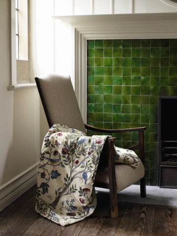 ウィリアムモリス 生地刺繍 ケルムスコット ツリー Kelmscott Tree k-t