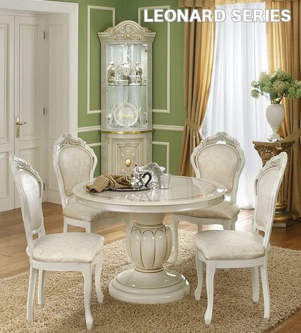 イタリア家具 レオナルド コーナーキャビネット 飾り棚 組立式 輸入