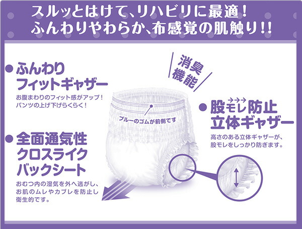 フリーネ 日本製 大人用紙おむつ パンツタイプ 軽快パンツ (排尿約3