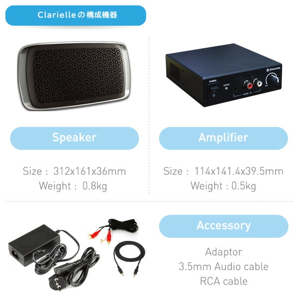 超指向性スピーカー クラリエル JDS-U36 ブラック/ホワイト 指向性