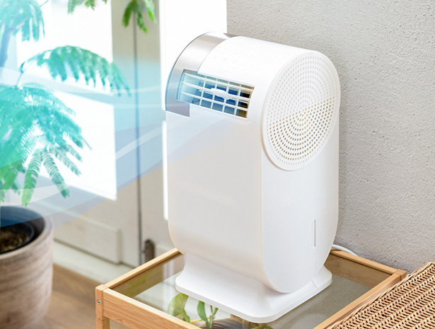 エアコン スポットクーラー 小型 家庭用 ポータブルクーラー 移動式エアコン 山善 コンパクトクーラー 工事不要 YEC-RD03 冷風機 除湿機