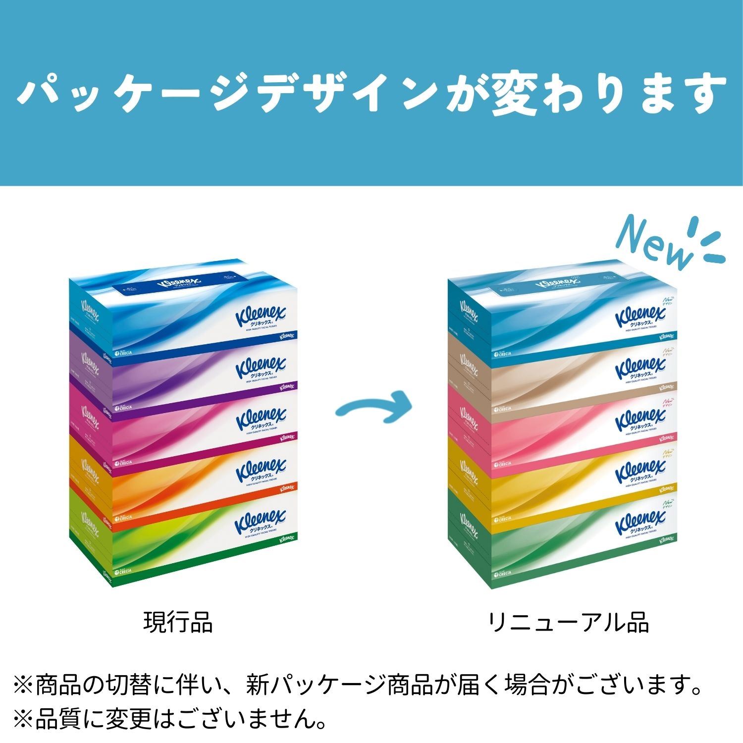 日本製紙クレシア クリネックス kleenex ティッシュペーパー 180組 5箱