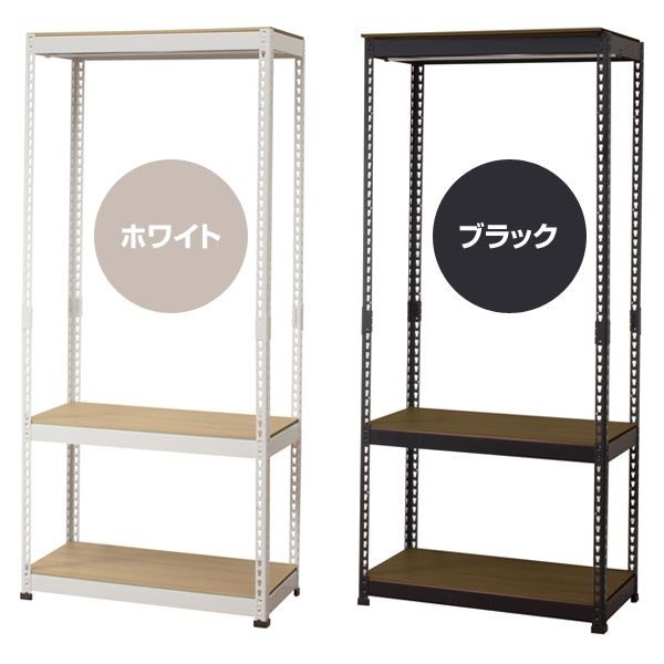 楽天市場】スチールラック 3段 幅81cm 奥行41cm 高さ180cm 総耐