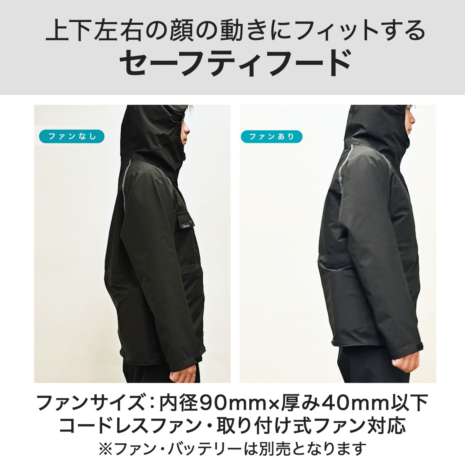 Makku（マック） エアレイン レインウェア 空調ウェア 空調ファン