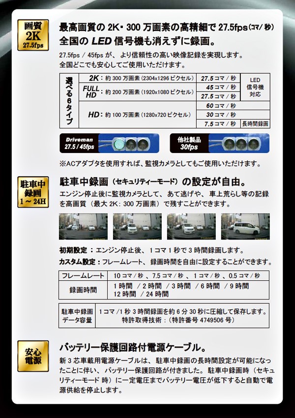 低価日本製 ドライブレコーダー 常時録画 録画 Led信号機対応 音声録画 くらしのeショップ 通販 Paypayモ Gp 1 スタンダードセット Gp 1std ドライブレコーダー ドラレコ 車載カメラ 車用カメラ Gセンサー 新品高品質 Www Abcor Com
