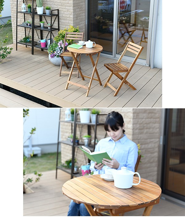 ガーデンテーブルセット ガーデンテーブル ガーデンチェア 3点 セット 