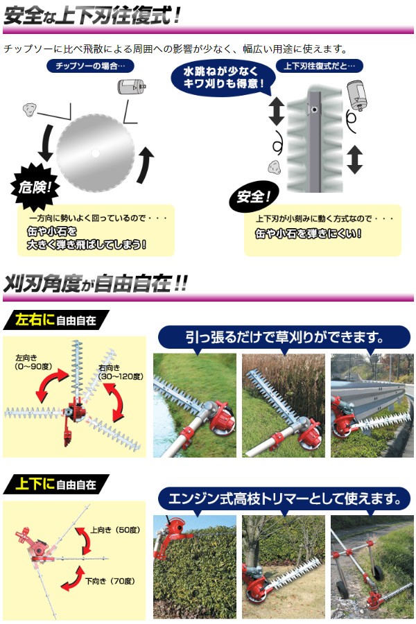 ニシガキ工業 芝刈機 L型バリカン500 N-832 刈払機 除草機 利器 農工具