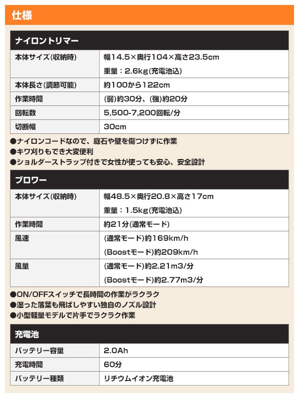 18Vナイロントリマー+ブロワ―コンボセット GLGW18C 草刈機 刈払機 芝